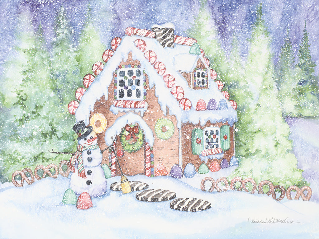 Reproduction of Gingerbread House Pastel by Kathleen Parr McKenna - Wall Decor Art
