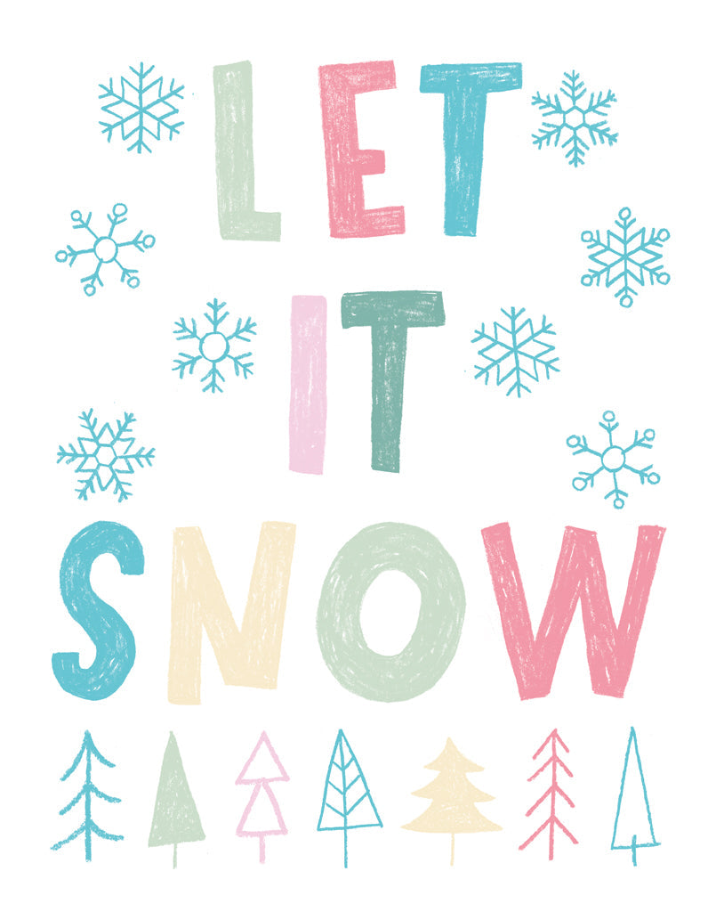 Reproduction of Merry and Bright II Pastel by Moira Hershey - Wall Decor Art