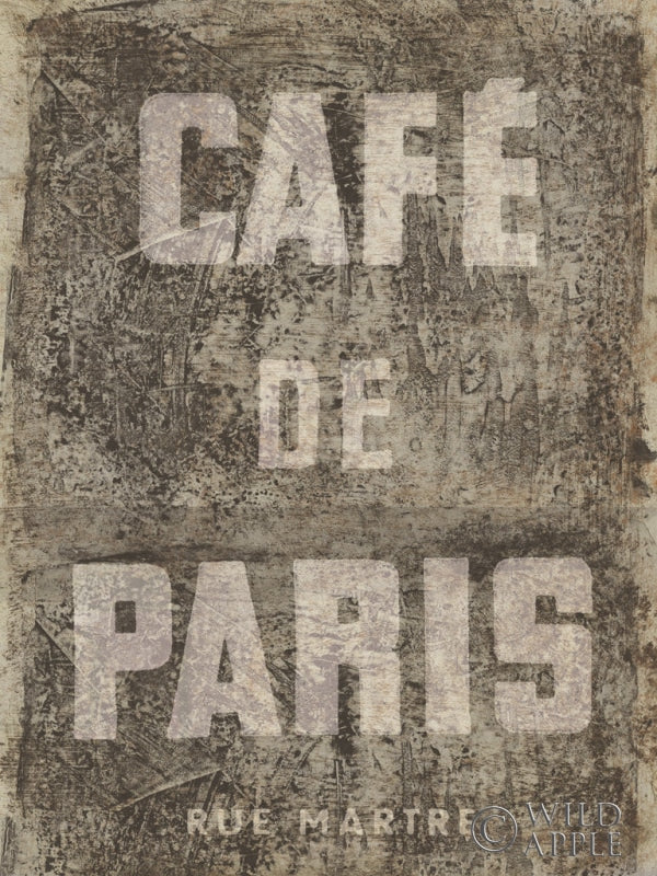 Reproduction of Cafe de Paris by Wild Apple Portfolio - Wall Decor Art