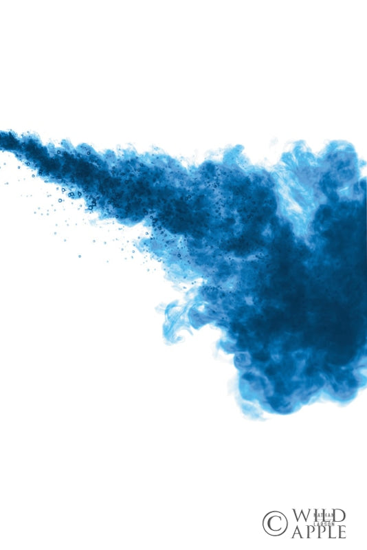 Reproduction of Blue Smoke by Nathan Larson - Wall Decor Art