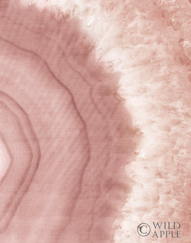 Reproduction of Agate Geode II Blush by Wild Apple Portfolio - Wall Decor Art