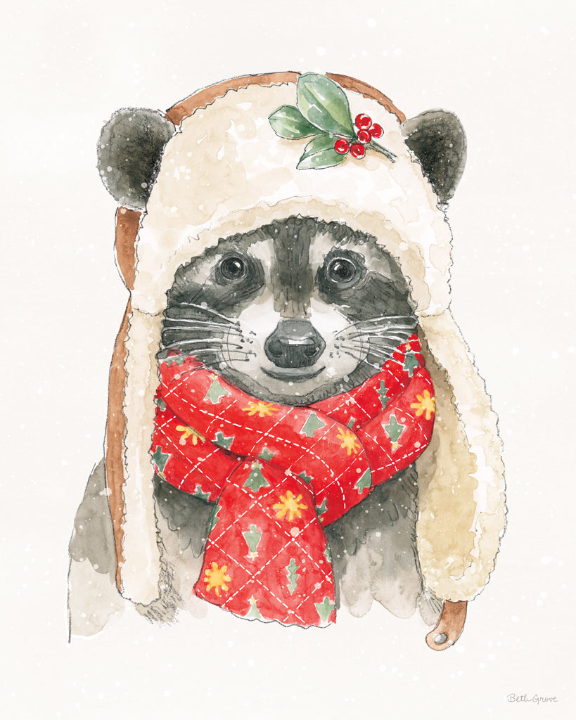 Reproduction of Woodland Animals III by Beth Grove - Wall Decor Art