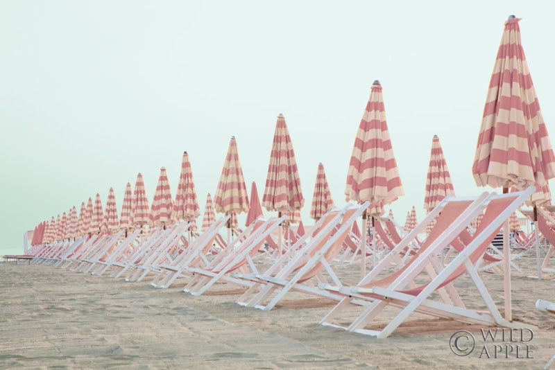 Reproduction of Pink Umbrellas by Aledanda - Wall Decor Art
