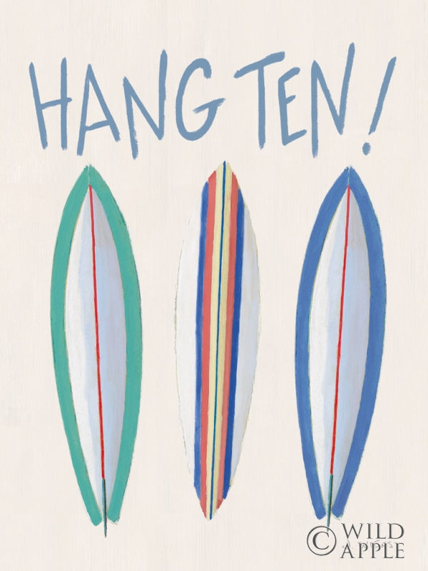 Reproduction of Beach Ride Hang Ten XIII by James Wiens - Wall Decor Art