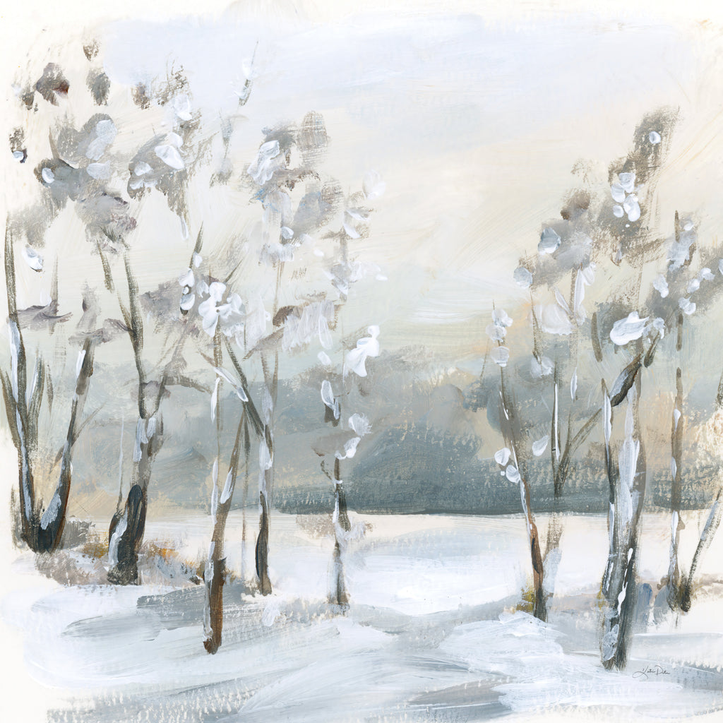 Reproduction of Snowy Winter Trees by Katrina Pete - Wall Decor Art