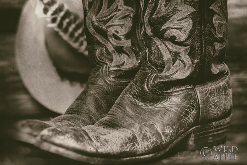 Reproduction of Cowboy Boots I by Nathan Larson - Wall Decor Art