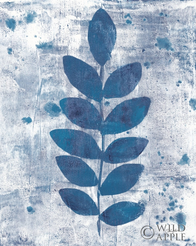 Reproduction of Leaves of Blue I by Courtney Prahl - Wall Decor Art