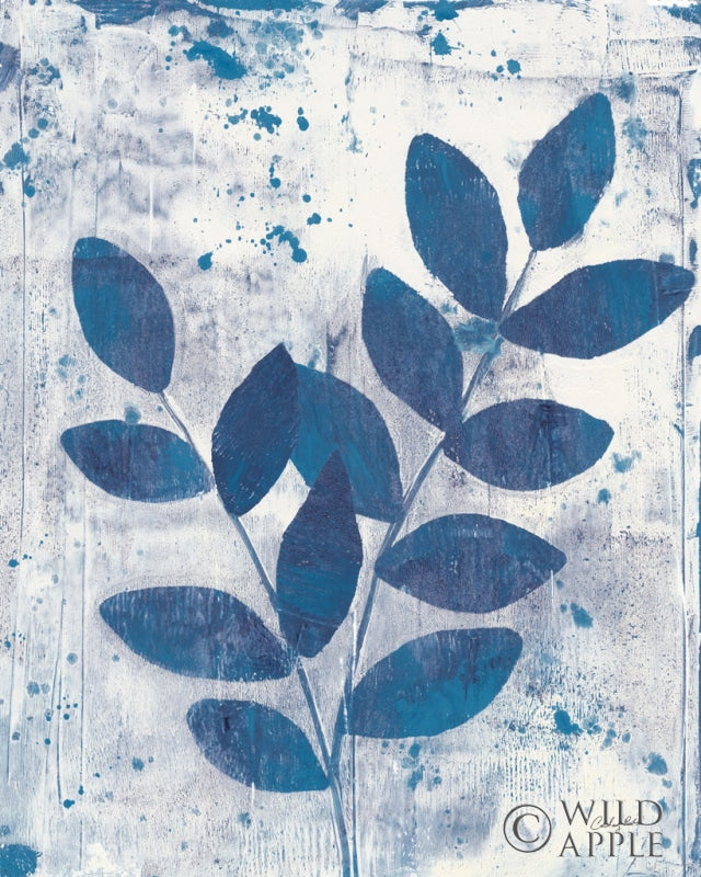 Reproduction of Leaves of Blue II by Courtney Prahl - Wall Decor Art