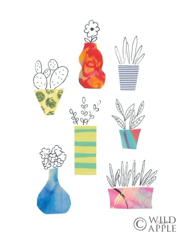 Reproduction of Pretty Pots I by Courtney Prahl - Wall Decor Art