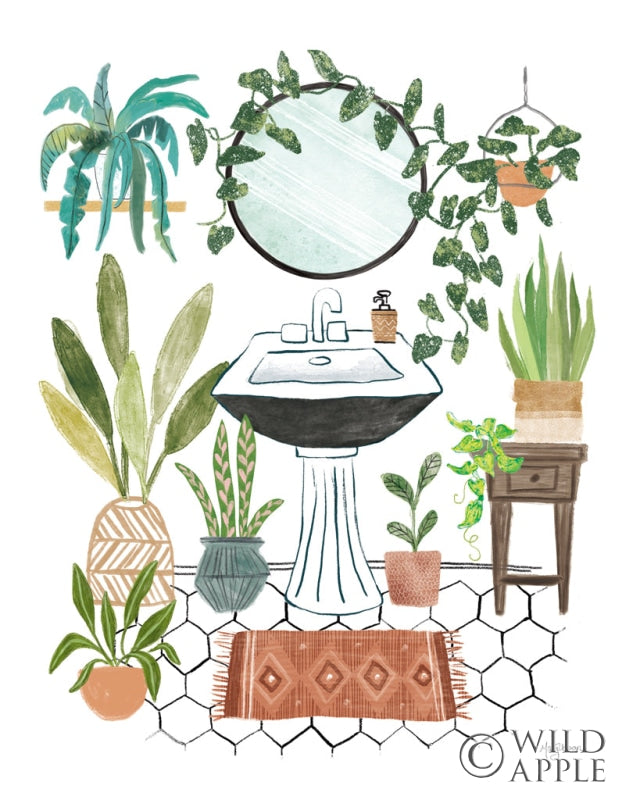 Reproduction of Urban Jungle Bathing I by Mary Urban - Wall Decor Art