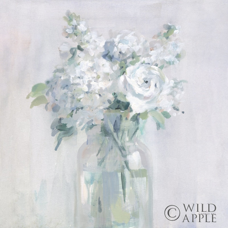 Reproduction of Shades of White Bouquet by Danhui Nai - Wall Decor Art
