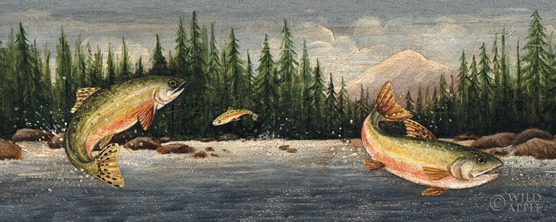 Reproduction of Northwoods Trout by David Carter Brown - Wall Decor Art
