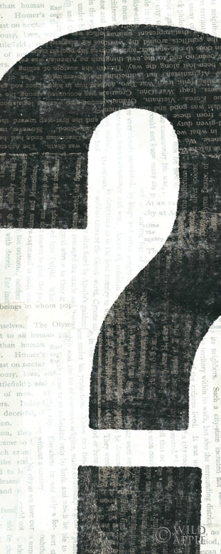 Reproduction of Punctuated Black II by Michael Mullan - Wall Decor Art