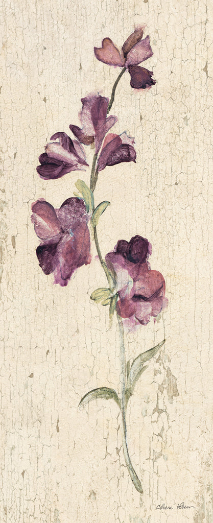 Reproduction of Vintage Sweet Pea by Cheri Blum - Wall Decor Art