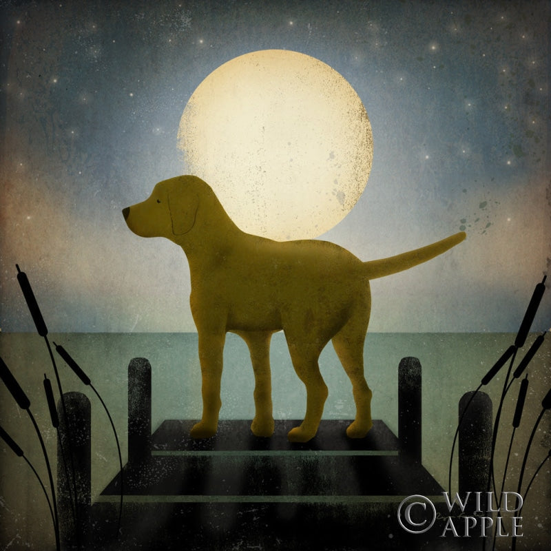 Moonrise Yellow Dog