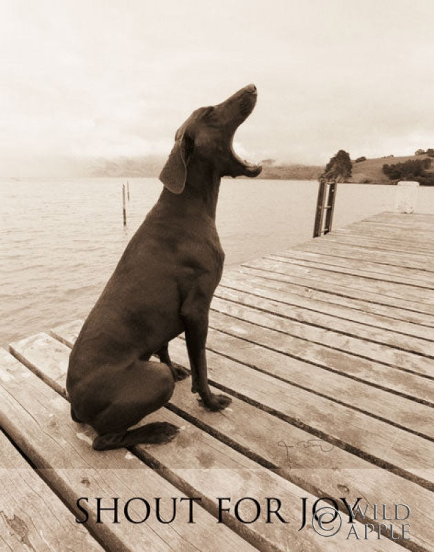 Reproduction of Shout for Joy - Words by Jim Dratfield - Wall Decor Art