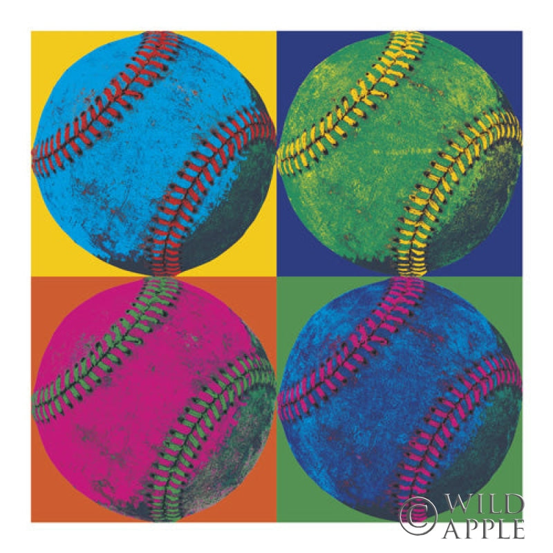 Reproduction of Ball Four Baseball by Wild Apple Portfolio - Wall Decor Art