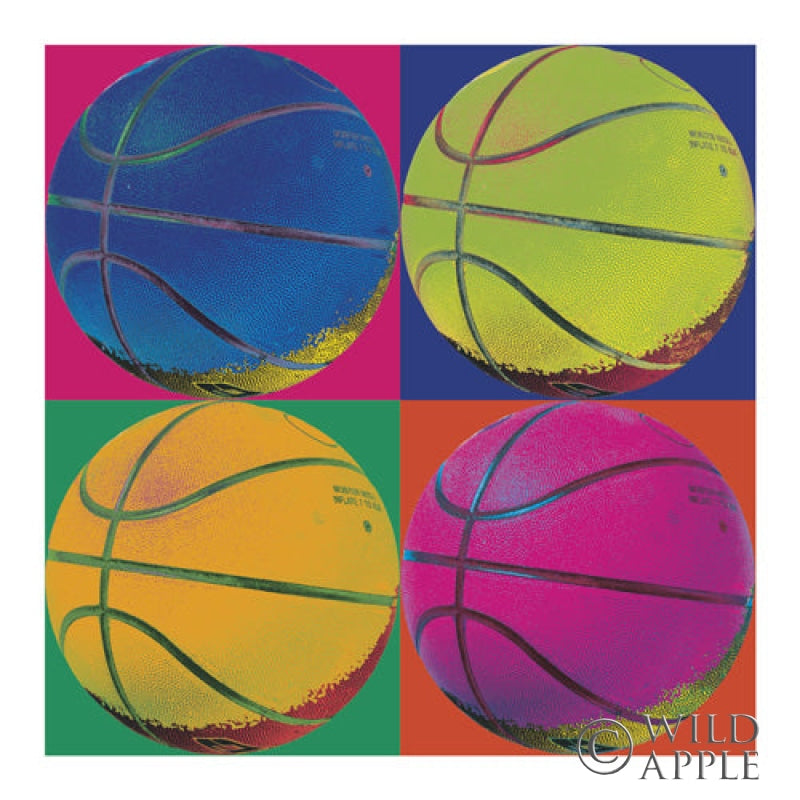 Reproduction of Ball Four Basketball by Wild Apple Portfolio - Wall Decor Art