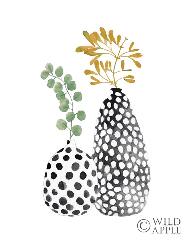 Reproduction of Modern Nature I Black by Mercedes Lopez Charro - Wall Decor Art