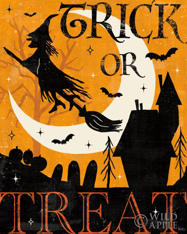 Reproduction of Halloween is Calling II Clean by Veronique Charron - Wall Decor Art