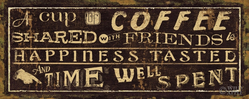 Reproduction of Coffee Quote III by Pela Studio - Wall Decor Art