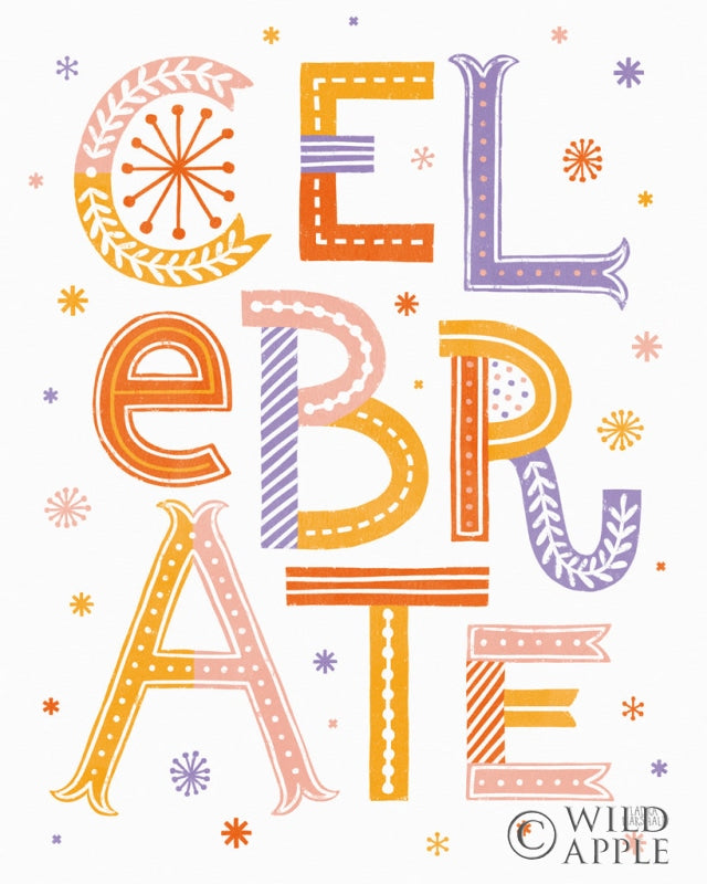 Reproduction of Celebrations V by Laura Marshall - Wall Decor Art