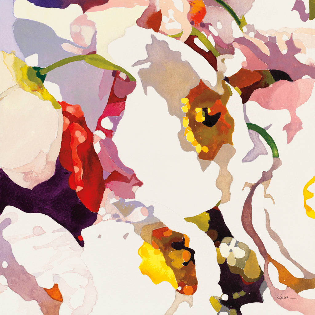 Reproduction of Poppy Patterns I by Shirley Novak - Wall Decor Art