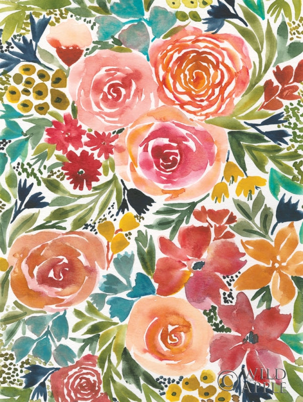 Reproduction of Garden Bliss I by Cheryl Warrick - Wall Decor Art