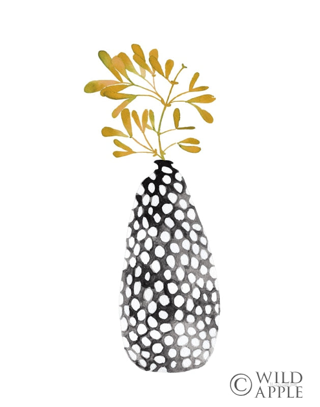 Reproduction of Modern Nature II Black by Mercedes Lopez Charro - Wall Decor Art