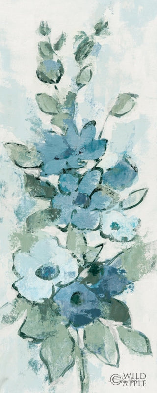 Reproduction of Loose Bouquet of Flowers I Blue by Silvia Vassileva - Wall Decor Art