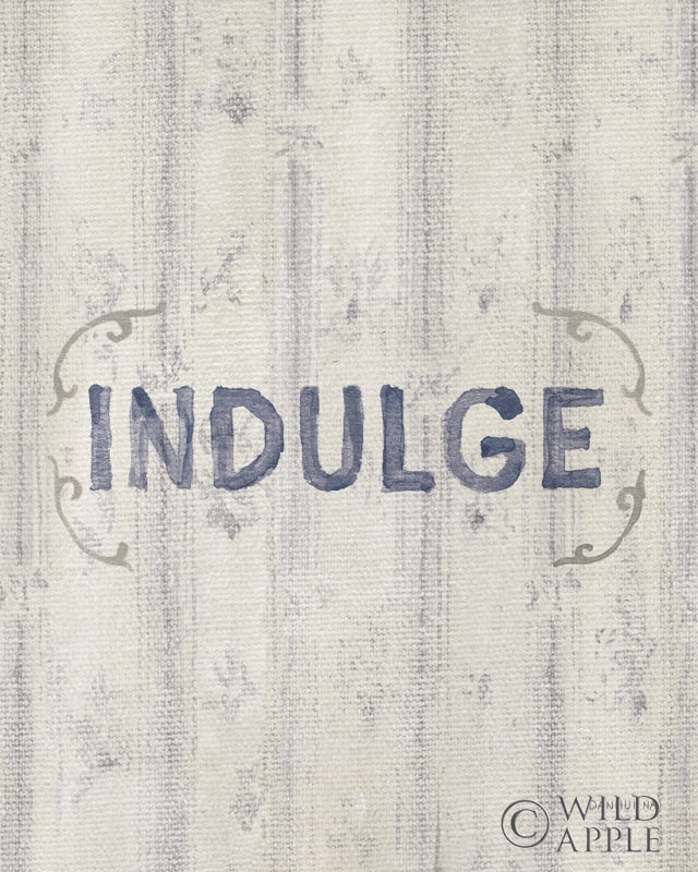 Reproduction of Victorian Bath Words IV Vertical by Danhui Nai - Wall Decor Art