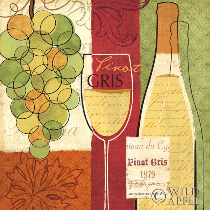 Wine And Grapes Ii Posters Prints & Visual Artwork