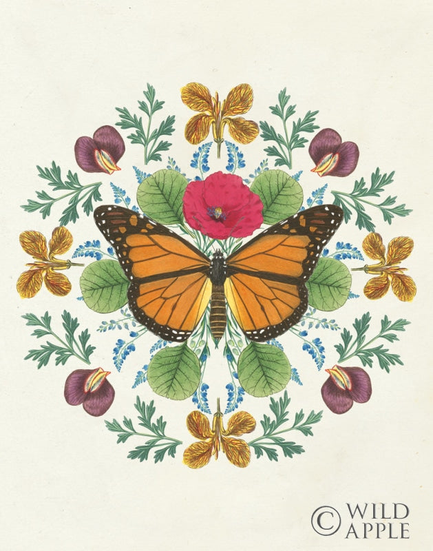 Butterfly Mandala I Vertical Posters Prints & Visual Artwork