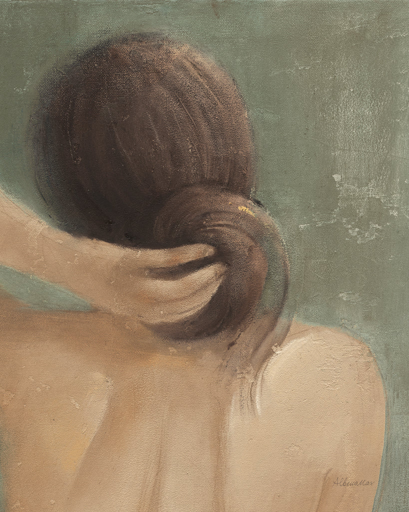 Reproduction of Thoughtful I Neutral Crop by Albena Hristova - Wall Decor Art