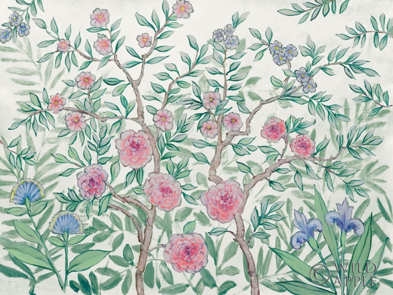 Reproduction of French Garden Cream by Julia Purinton - Wall Decor Art