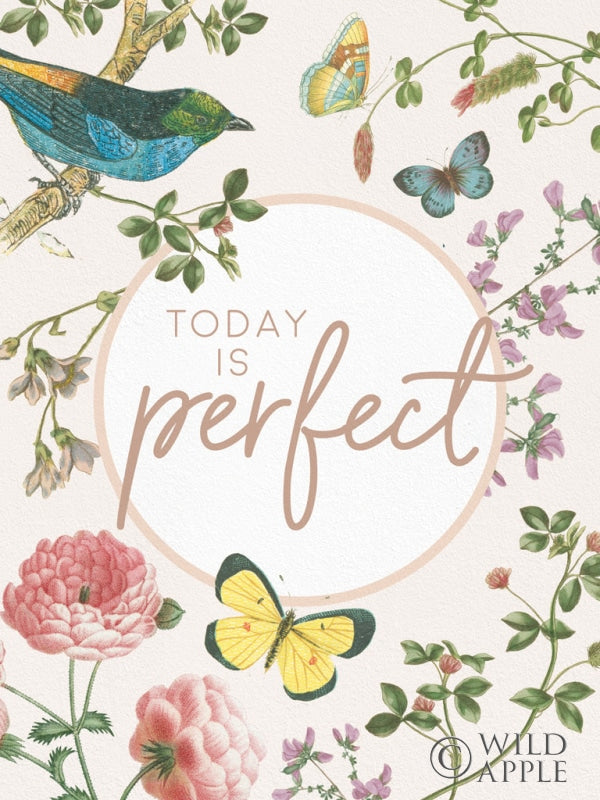 Reproduction of Victorian Garden Bright IX by Wild Apple Portfolio - Wall Decor Art