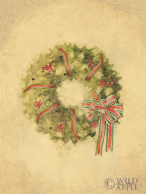 Reproduction of Wreath II by Cheri Blum - Wall Decor Art