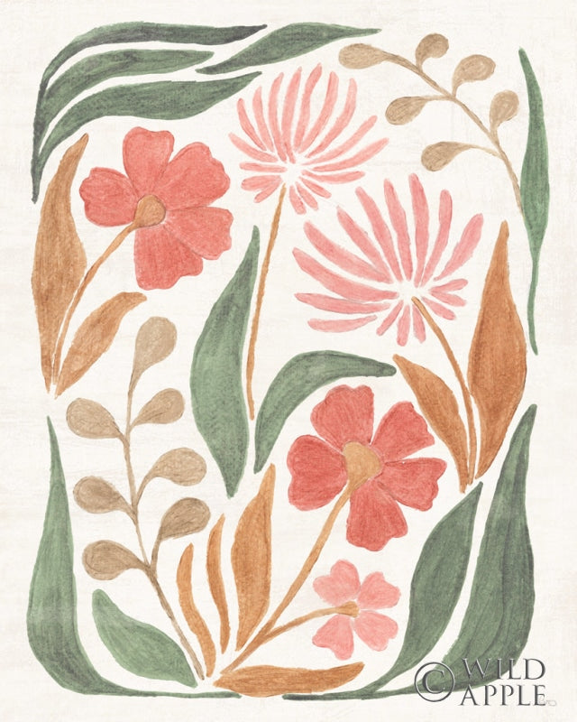 Reproduction of Floral Abstract II by Veronique Charron - Wall Decor Art