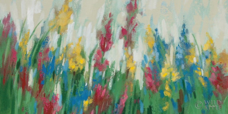 Reproduction of Flowers by the Cottage by Silvia Vassileva - Wall Decor Art