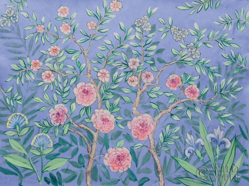 Reproduction of French Garden Purple by Julia Purinton - Wall Decor Art