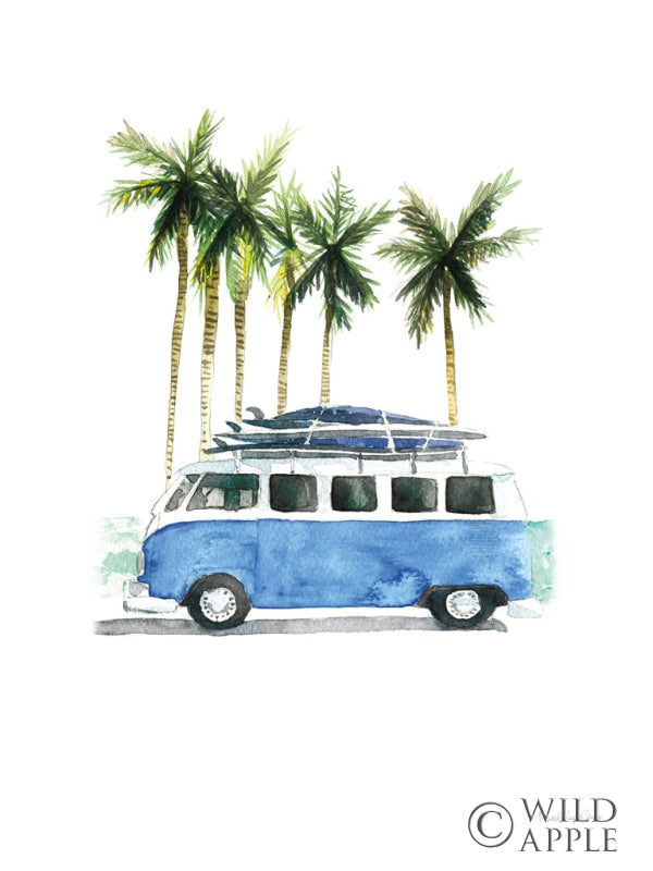 Reproduction of Surf Days II No Words Crop by Mercedes Lopez Charro - Wall Decor Art