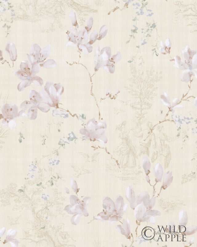 Reproduction of Magnolia Toile by Cheri Blum - Wall Decor Art