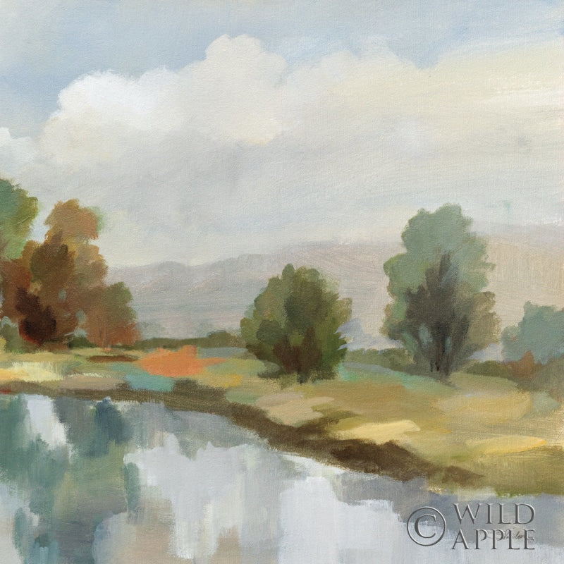 Reproduction of River and Clouds III by Silvia Vassileva - Wall Decor Art
