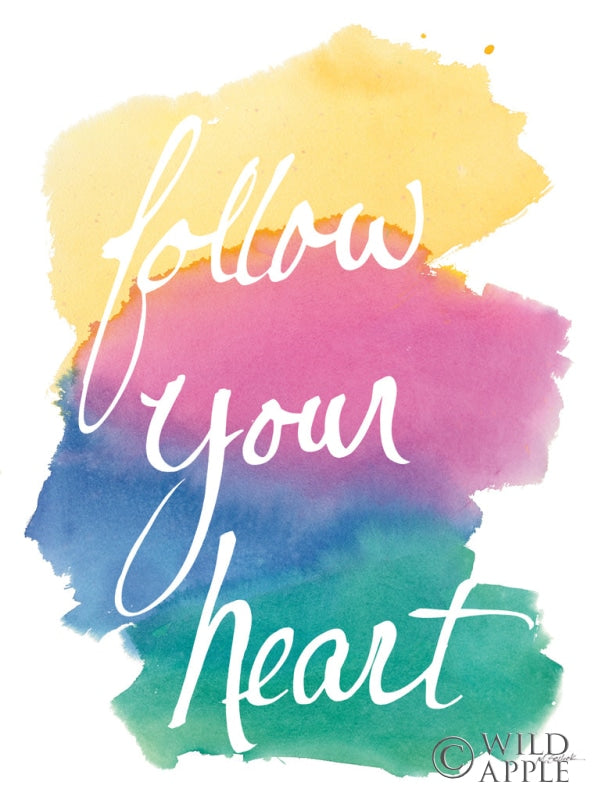 Reproduction of Colorburst II Heart by Mike Schick - Wall Decor Art