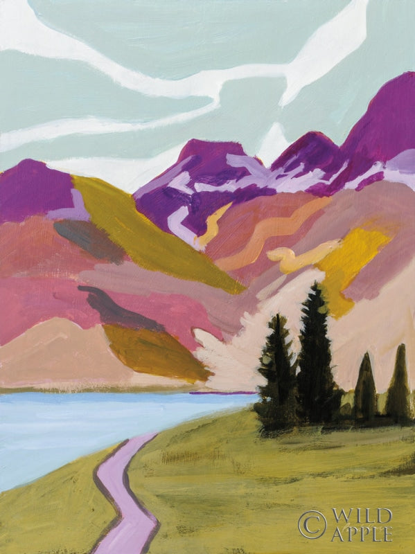 Reproduction of Blue Lakes by Pamela Munger - Wall Decor Art