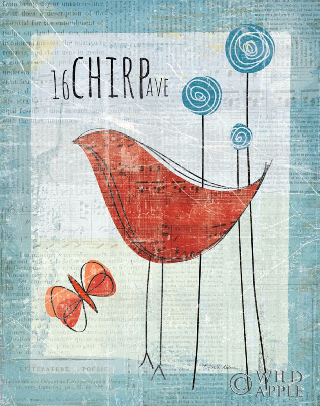 Reproduction of Chirp Ave by Belinda Aldrich - Wall Decor Art