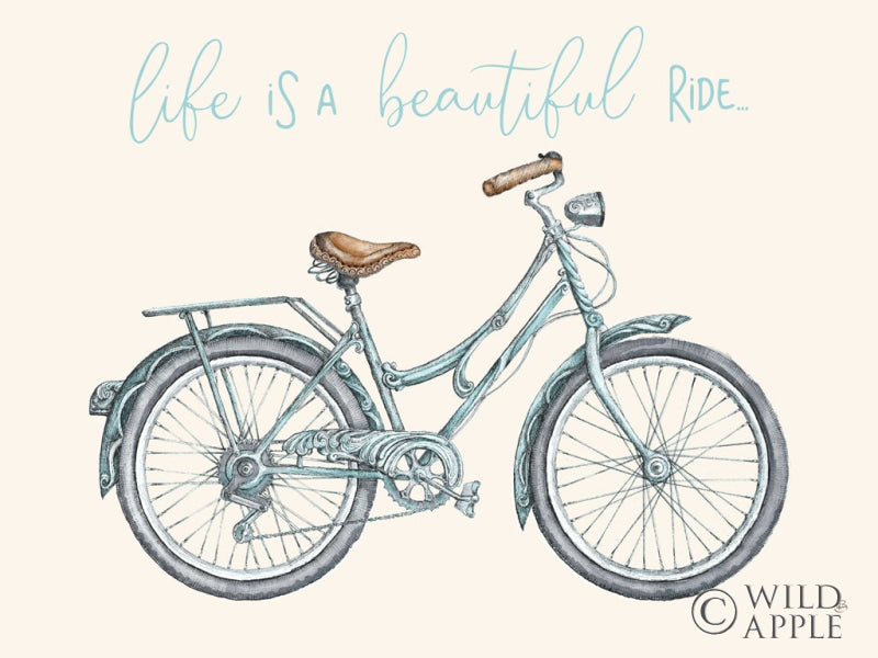 Reproduction of Beautiful Ride Bicycle by Daphne Brissonnet - Wall Decor Art