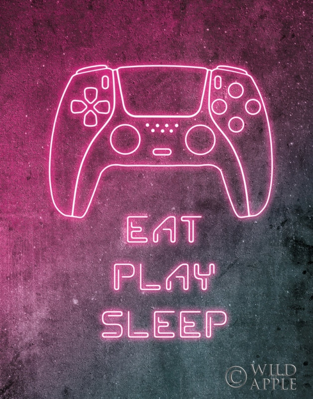 Reproduction of Neon Gamer I by Mary Urban - Wall Decor Art