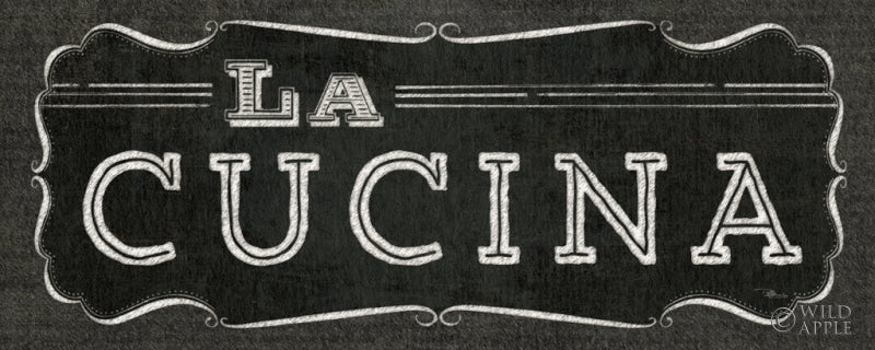 Reproduction of La Cuisine Chalk III by Pela Studio - Wall Decor Art