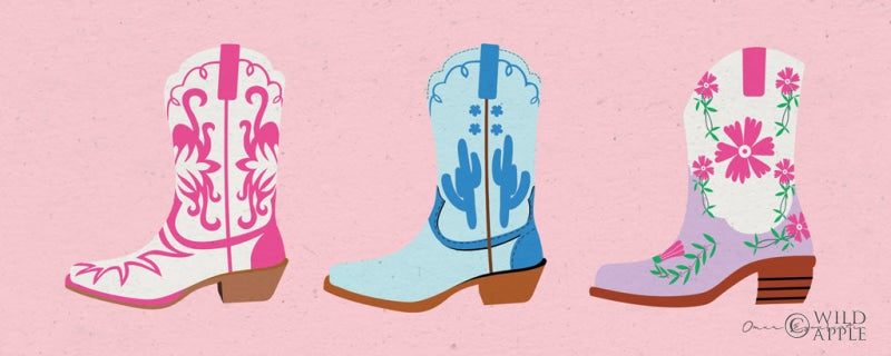 Reproduction of Cowgirly VI Pastel by Omar Escalante - Wall Decor Art